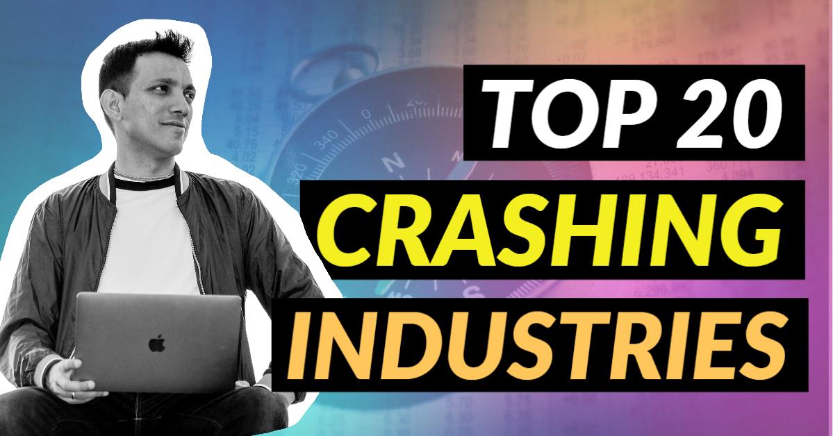 top 20 crashing industries
