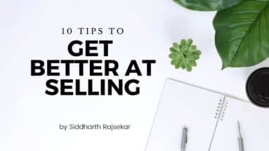 how to become better at selling