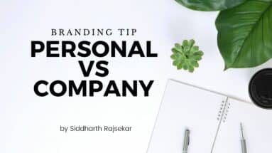 personal brand vs company brand